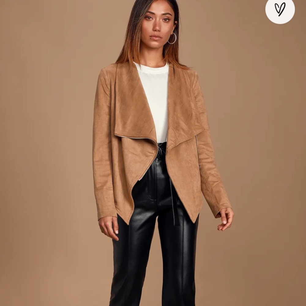Lulu's Camel Draped Blazer